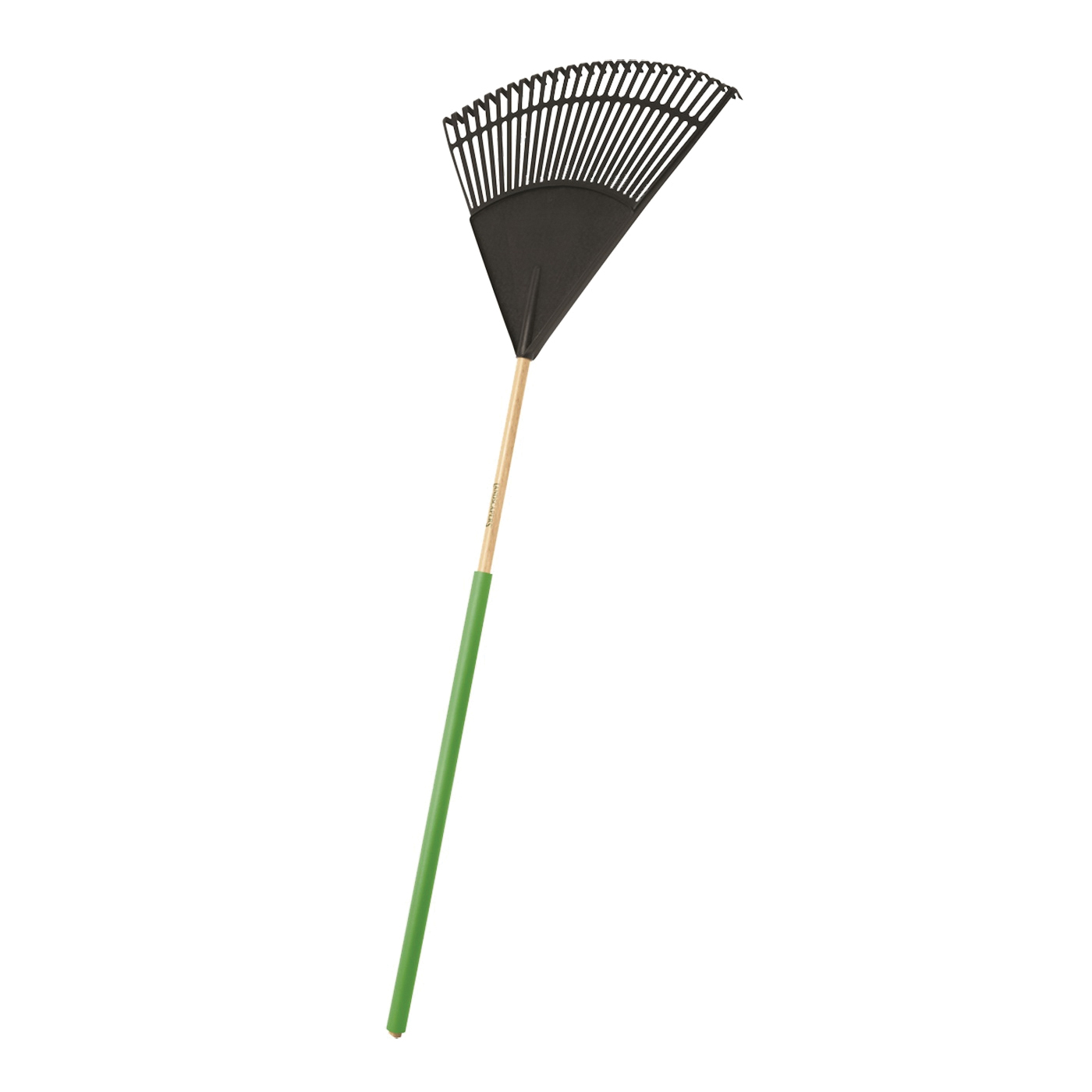 34586 Lawn/Leaf Rake, Poly Tine, 26 -Tine, Wood Handle, 48 in L Handle