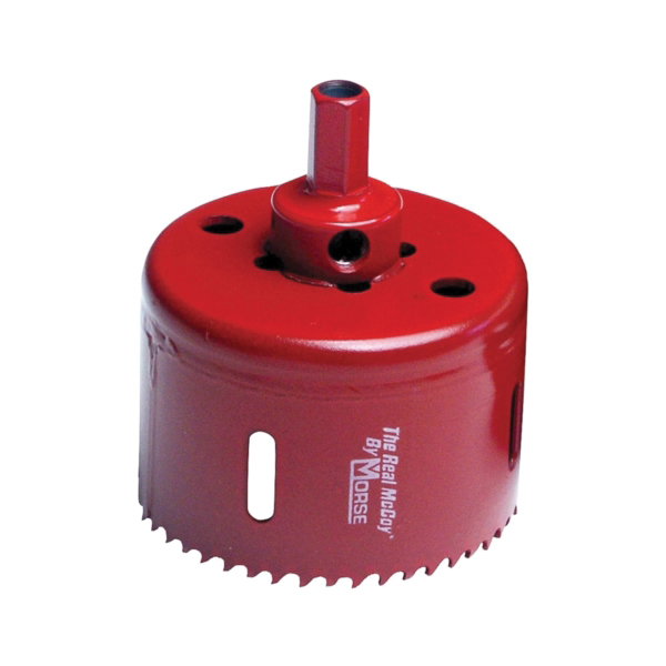 MHSA Series MHSA48C Hole Saw, 3 in Dia, 1-15/16 in D Cutting, 3/8 in Arbor, 4/6 TPI, Bi-Metal Cutting Edge