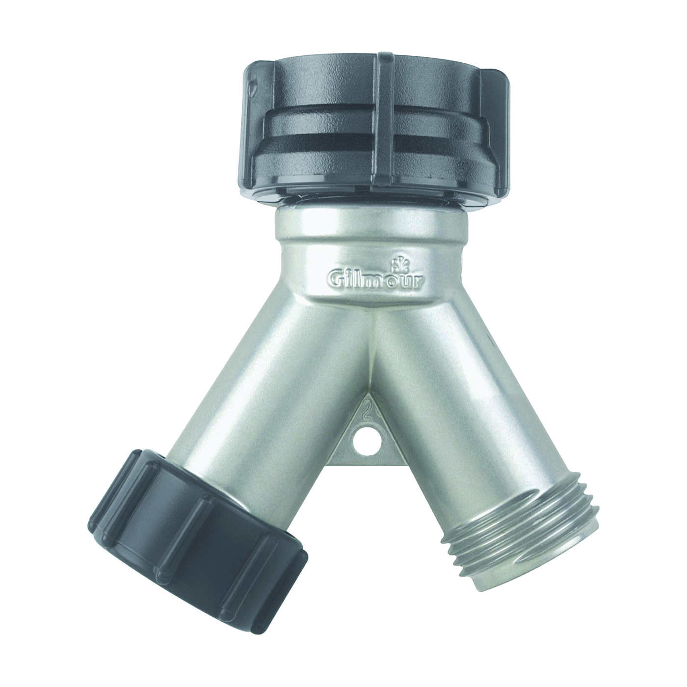 808004-1001 Y-Connector, Die-Cast Zinc, Nickel, For: Garden Hose