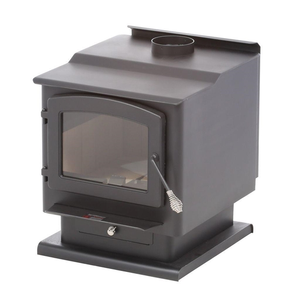 Summers Heat 50-SNC30 Wood Stove, 23-1/4 in W, 31 in D, 29-3/4 in H, 75,000 Btu/hr Heating, Steel, Satin Black - 2