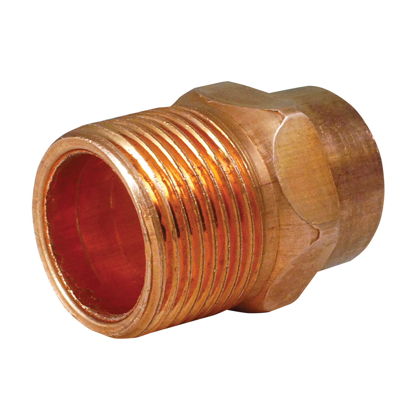 80310CP Pipe Adapter, 1/2 in, Sweat x MIP, Copper