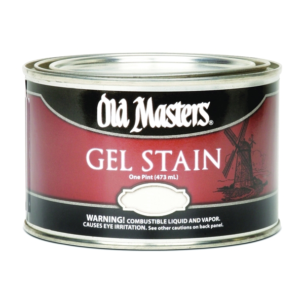 81408 Gel Stain, Semi-Transparent, Oil Base, Spanish Oak, Liquid, 1 pt, Can