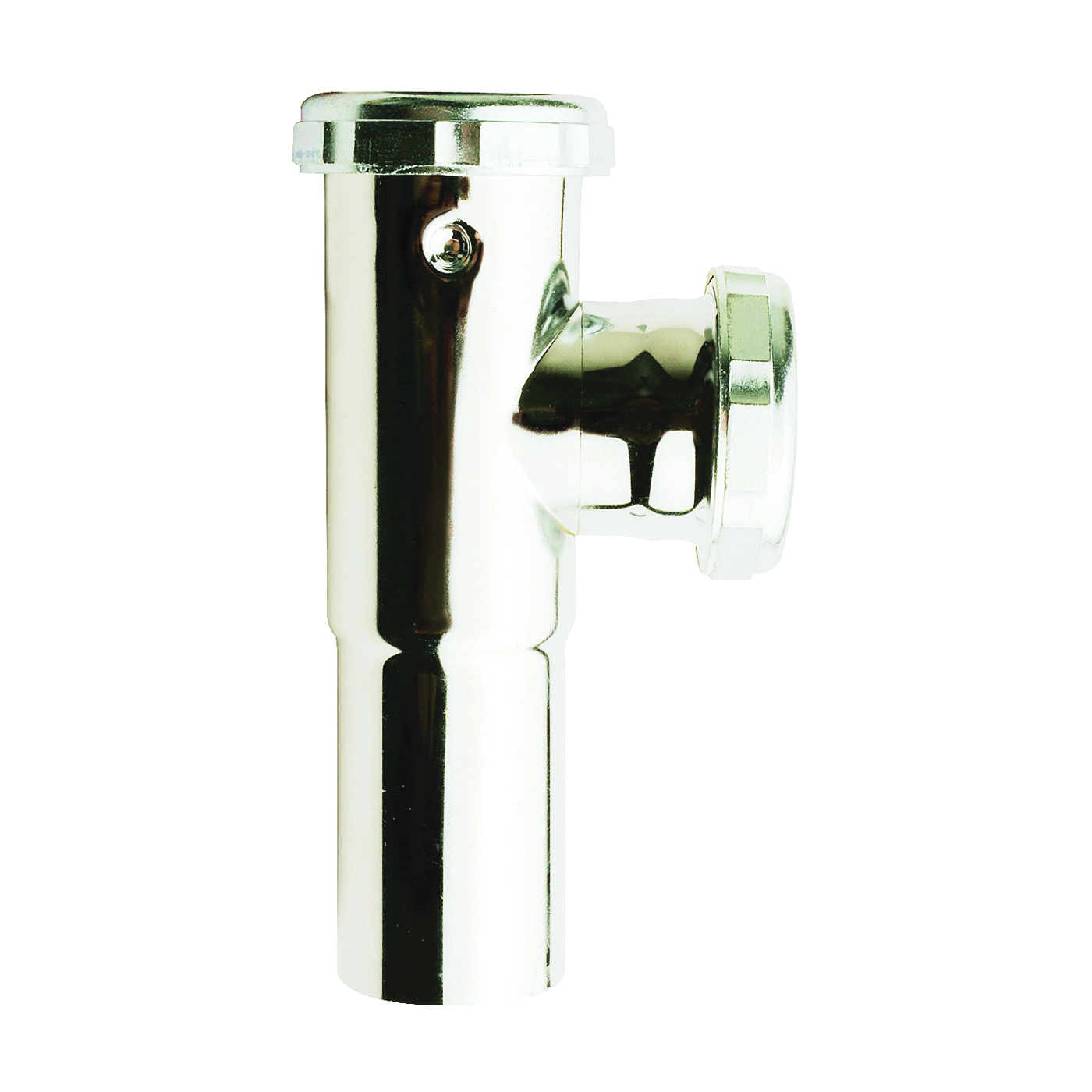 PP128CP Tee and Tailpiece with Baffle, 1-1/2 in, Slip-Joint, Brass