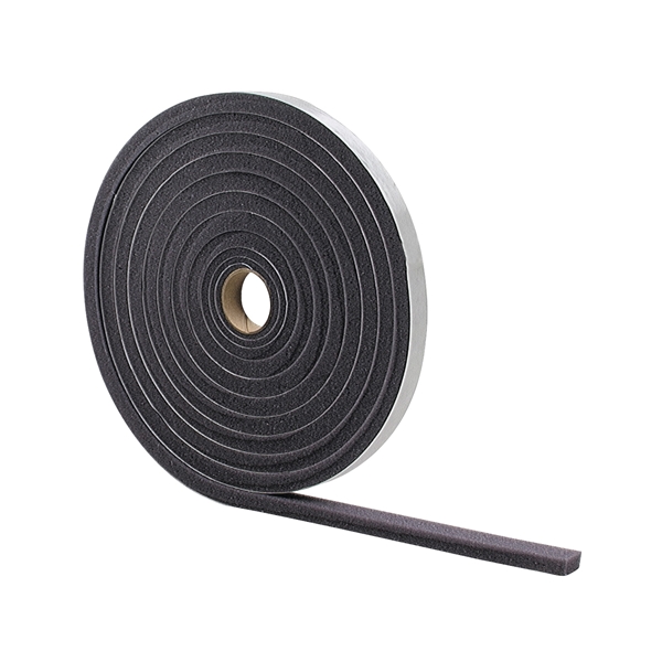 02113 Tape, 3/4 in W, 17 ft L, 1/2 in Thick, Foam, Gray