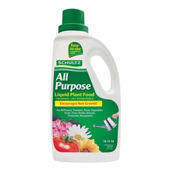 Schultz SPF45180 All-Purpose Plant Food, 32 oz Bottle, Liquid, 10-15-10 N-P-K Ratio - 1