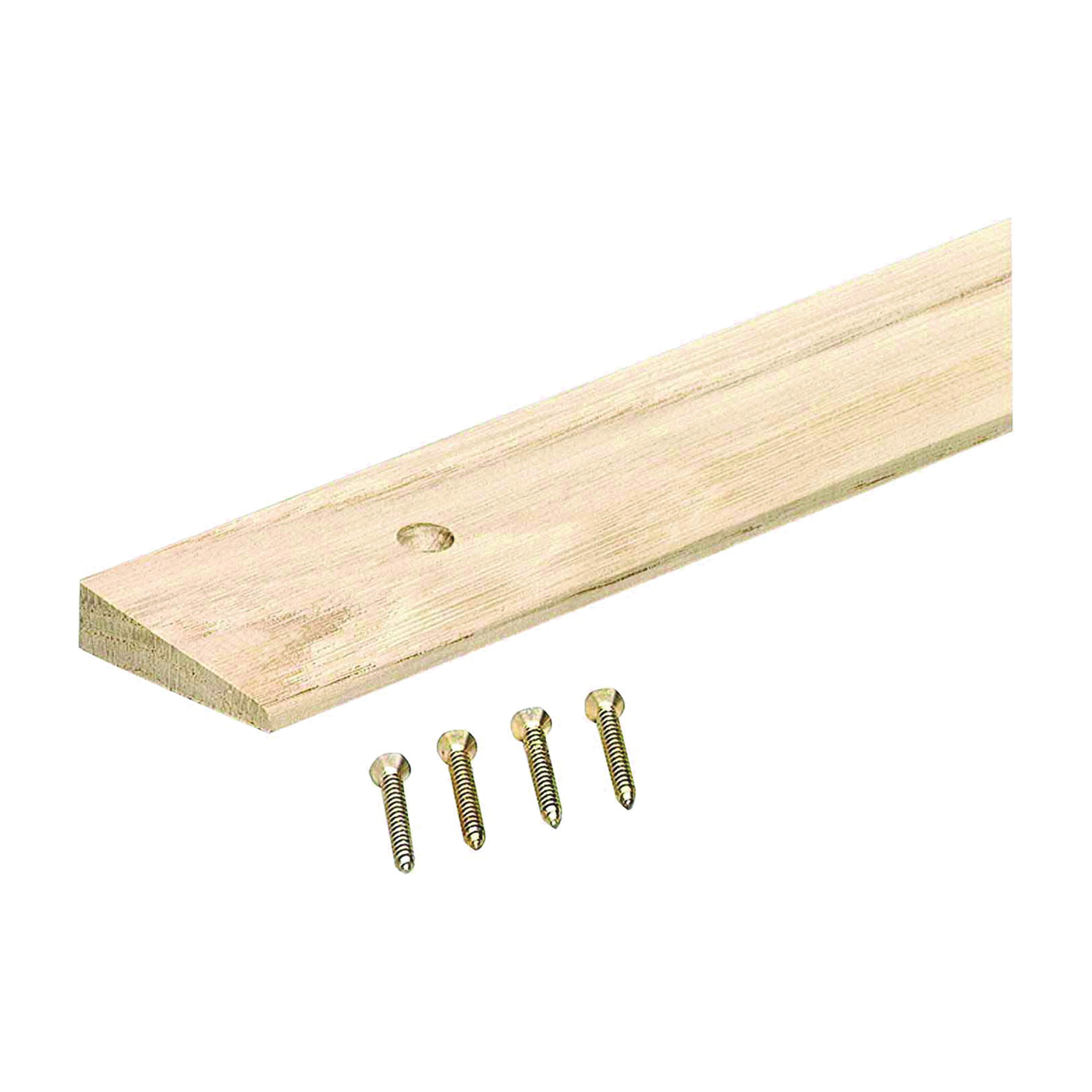 85548 Floor Edge Reducer, 72 in L, 1-3/4 in W, Hardwood, Unfinished