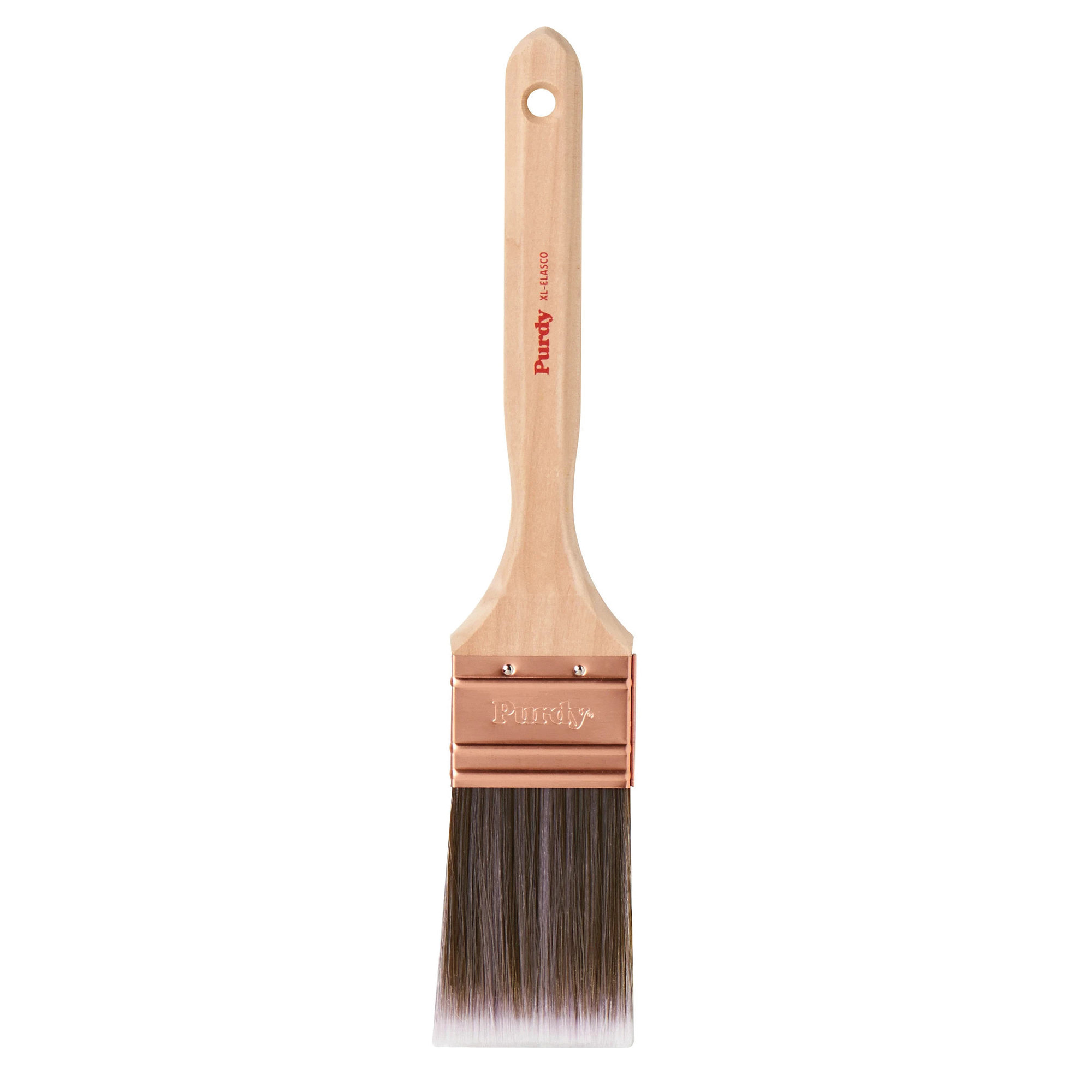 XL Elasco 100320 Trim Brush, 2 in W, Nylon/Polyester Bristle, Fluted Handle