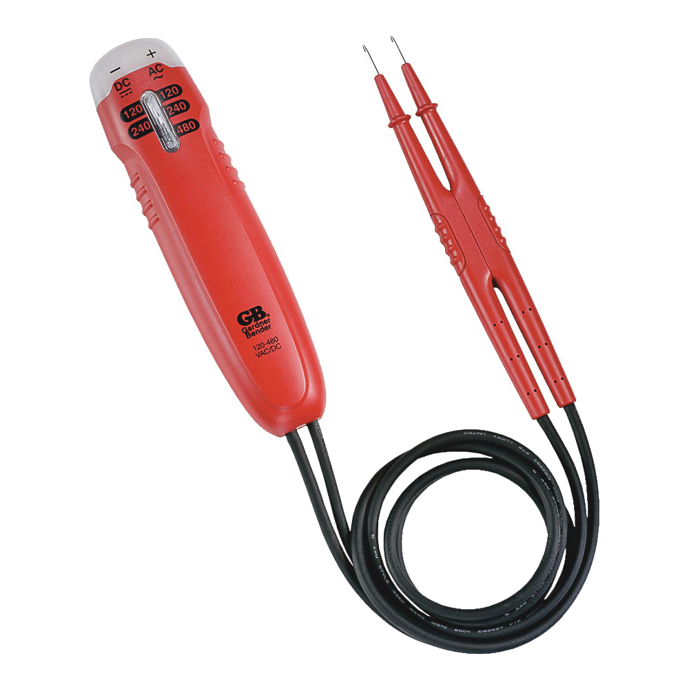 GVT-392 Solenoid Tester, 120 to 480 VAC, 120 to 240 VDC, Neondicator Display, Functions: Voltage, Red