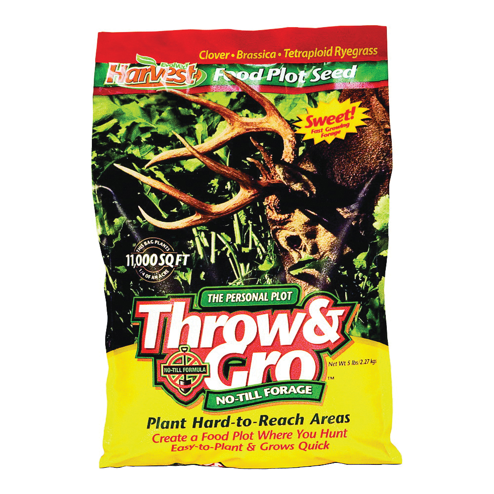 Throw & Gro EVO70505 Food Plot Seed, 5 lb Bag