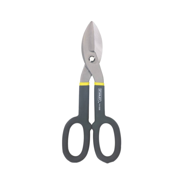 FMHT73571/14-556 Tinner Snip, 10 in OAL, 2 in L Cut, Straight Cut, Steel Blade, Black/Yellow Handle