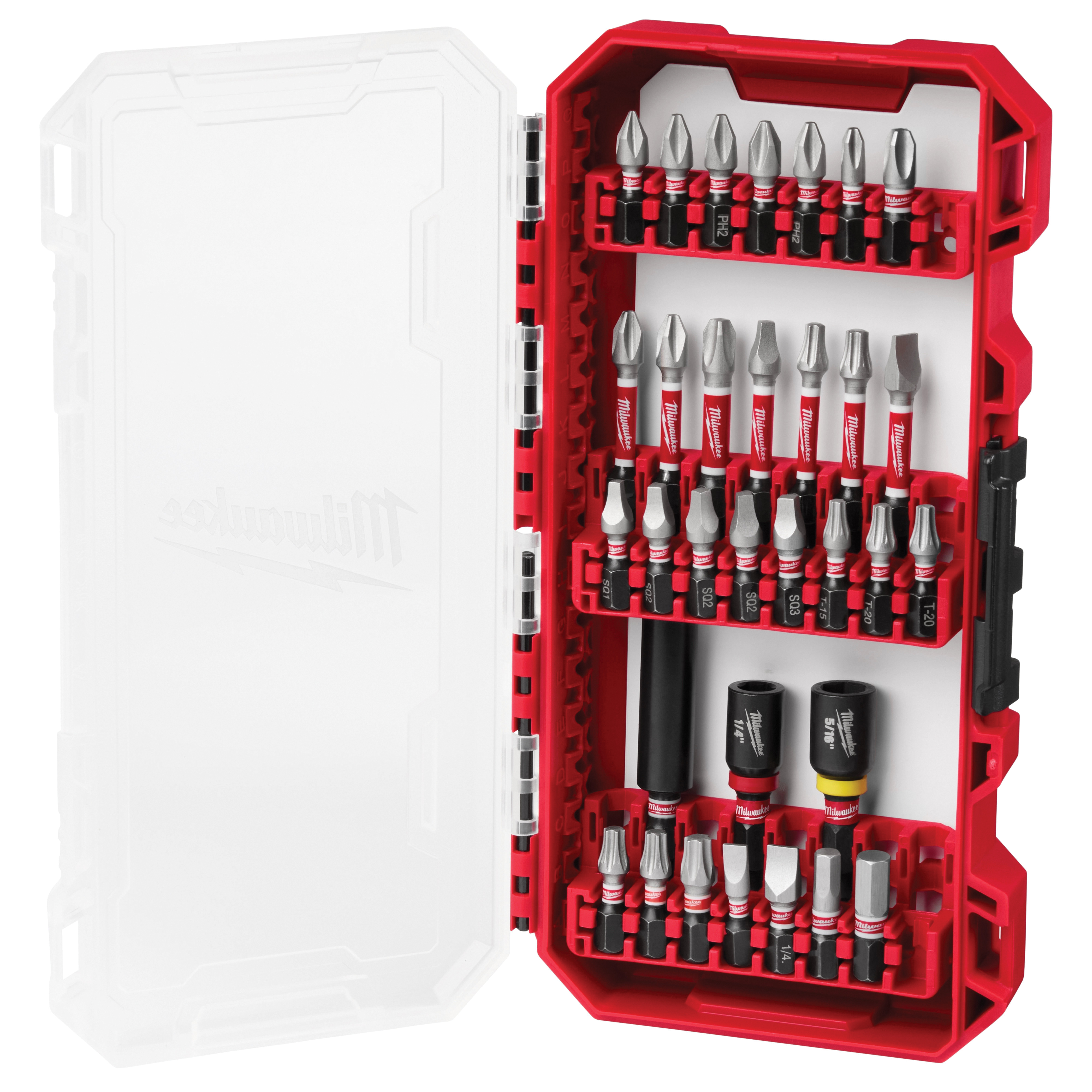 SHOCKWAVE 48-32-4004 Impact-Duty Drive Bit Set, 32-Piece, Heavy-Duty, Steel, Silver