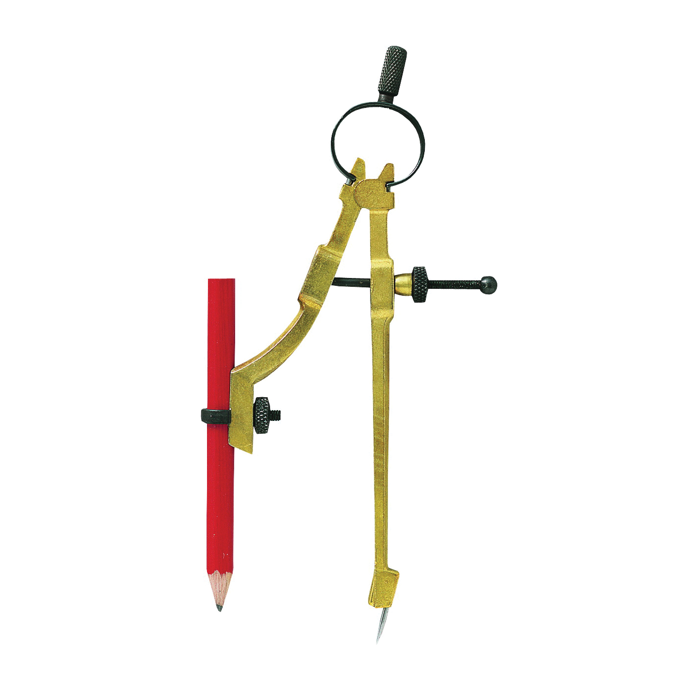 842 Pencil Compass, 9 in Dia Circle, Metal