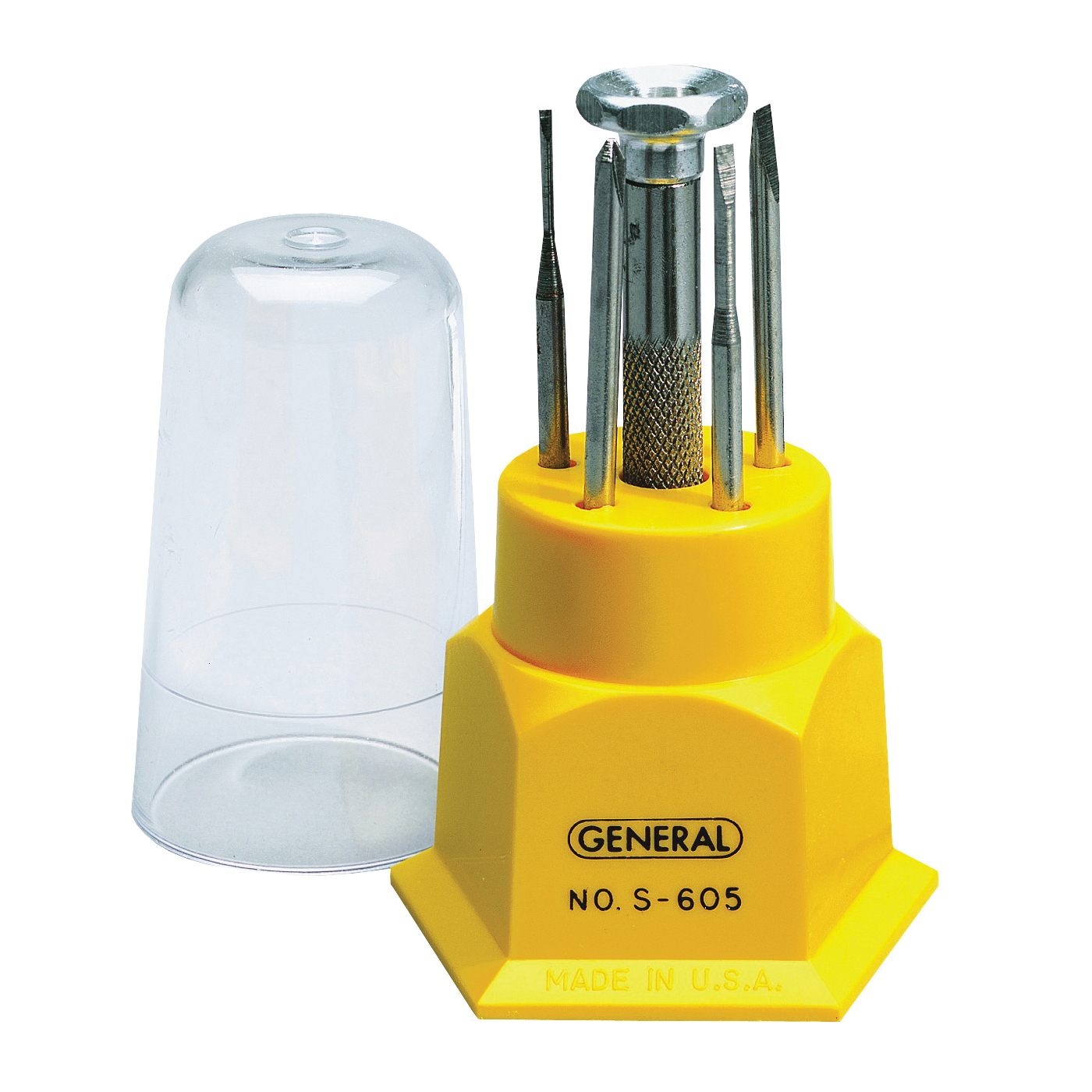 S605 Screwdriver Set, Steel, Black Oxide, 5-Piece