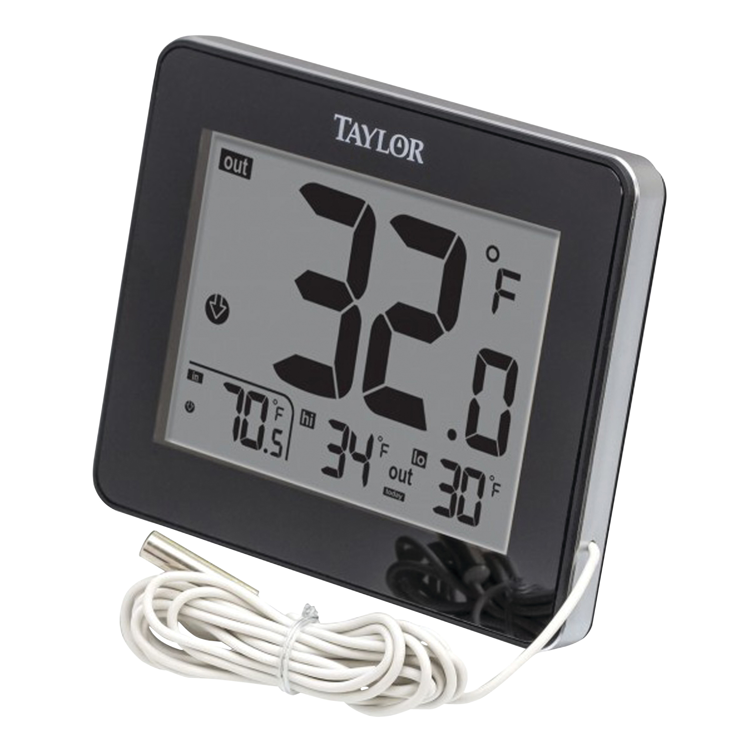 1710 Thermometer, 2.94 in W x 2.13 in H Display, Plastic Casing
