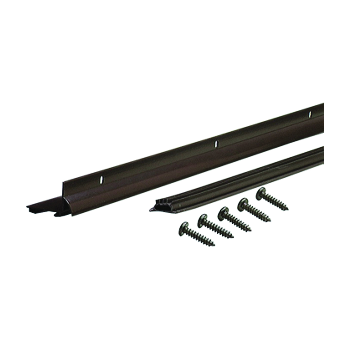 06056 Door Bottom with Drip Cap, 36 in L, 1-3/32 in H, Aluminum, Bronze