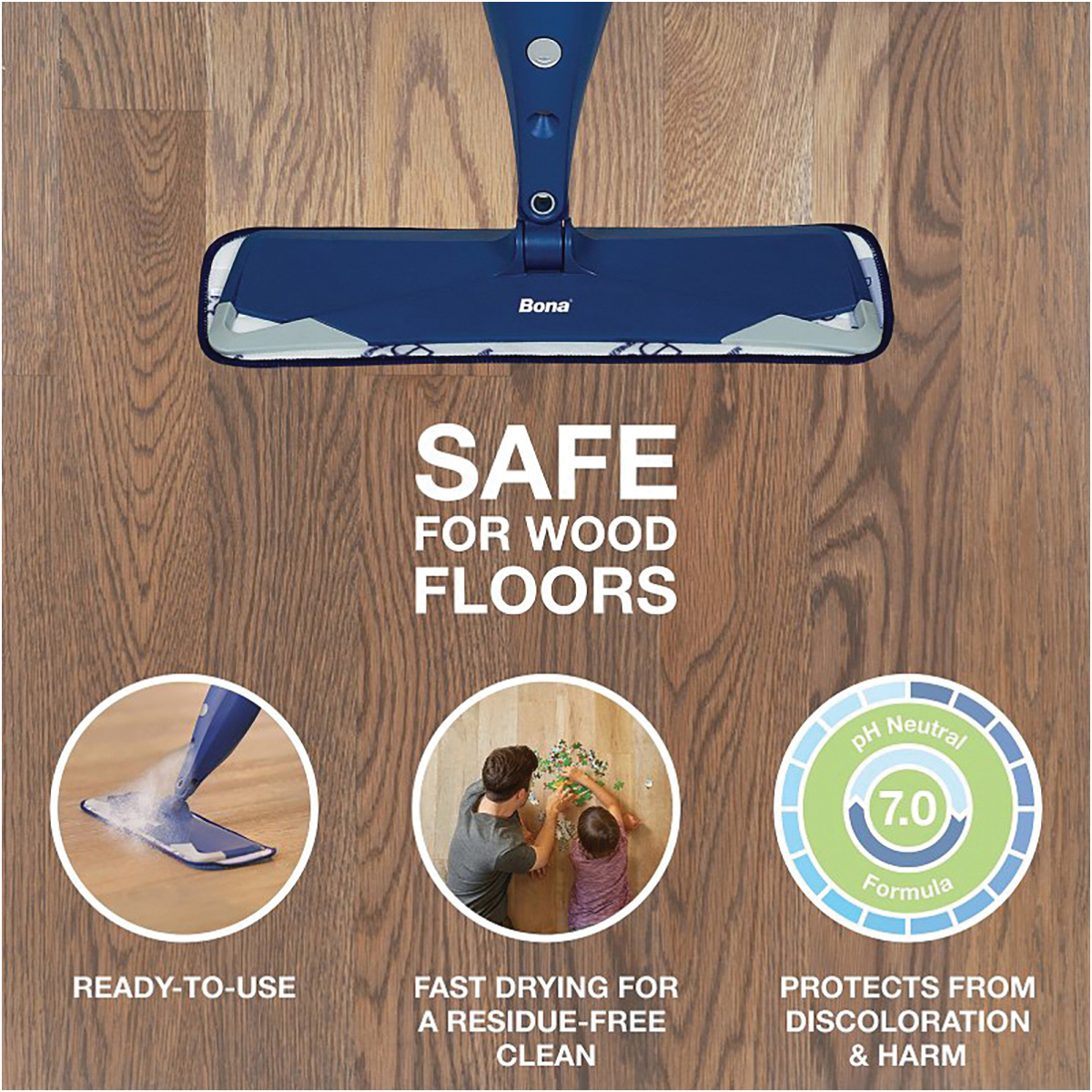Bona WM700018159 Hardwood Floor Cleaner Refill, 1 gal, Liquid