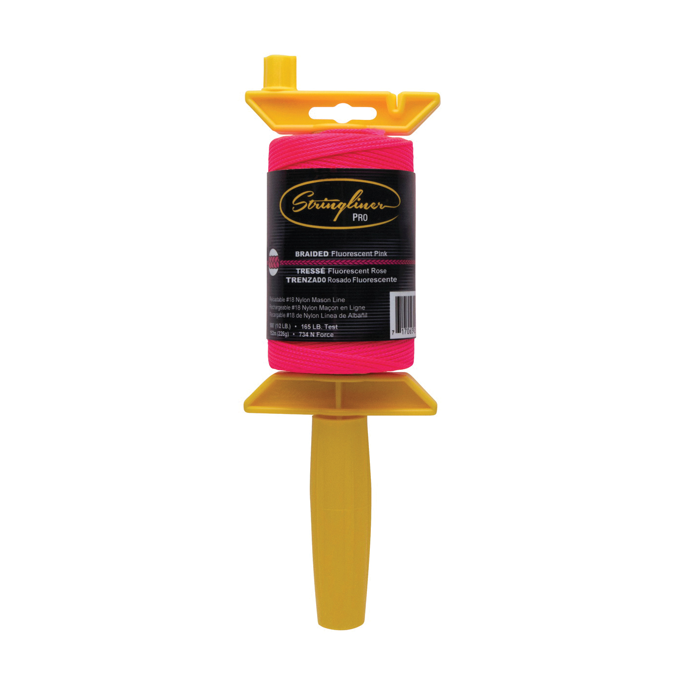 25462 Line Reel, 500 ft L Line, Fluorescent Pink Line