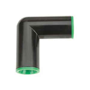 R315CT Drip Elbow, Compression, ABS, Black/Green