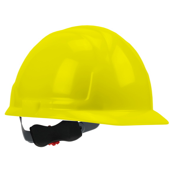 SWX00347 Hard Hat, 4-Point Textile Suspension, HDPE Shell, Yellow, Class: E