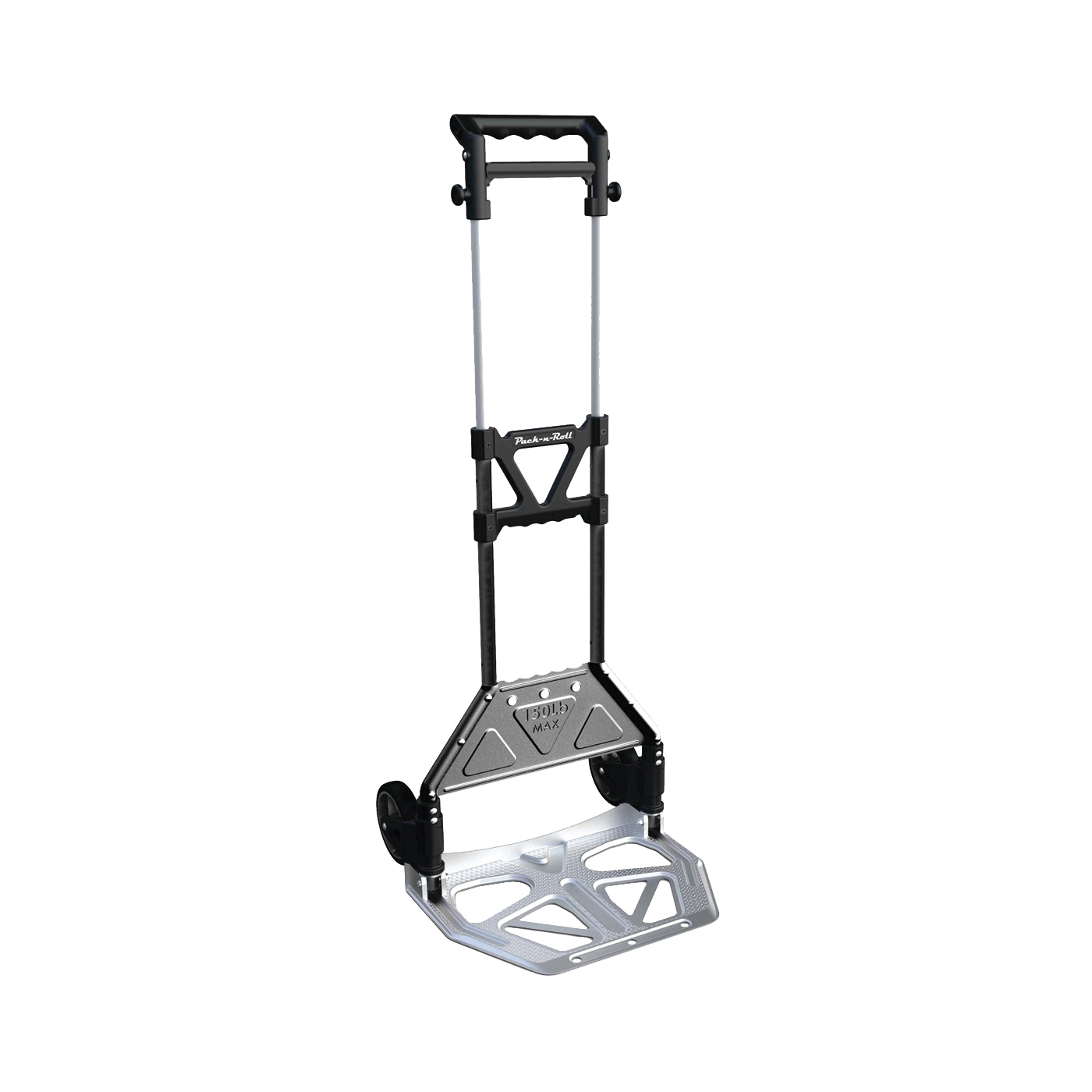 PACK-N-ROLL Series 85-609 Folding Cart, 150 lb, 15-1/4 in OAW, 11 in OAH, Aluminum