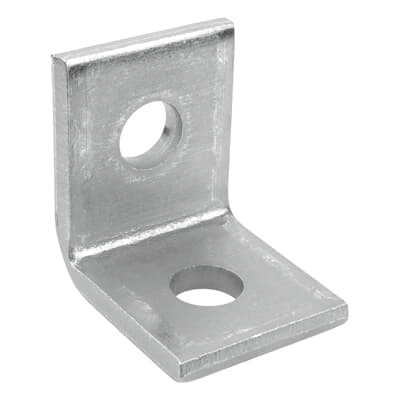 200 Series ZAB201-10 Angle Bracket Fitting, Steel, Gold, Galvanized
