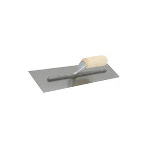 Nu-Pride Series 990S Finishing Trowel, 11 in L Blade, 4-1/2 in W Blade, Steel Blade, Curved Handle
