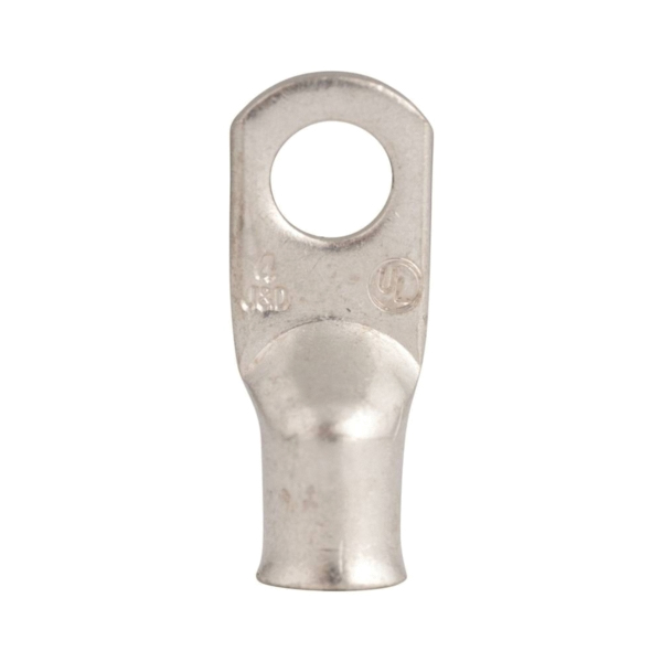 AML-203 Compression Lug, 4 AWG Wire, 5/16 in Stud, Copper Contact, Silver