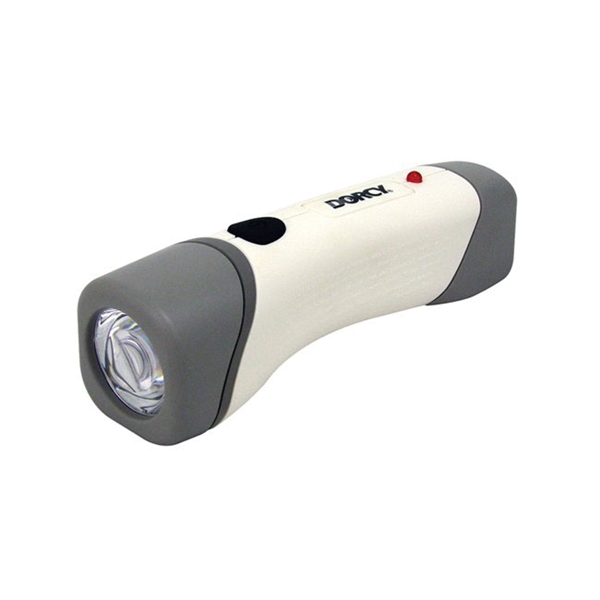 Dorcy 41-1045 Rechargeable Flashlight, Nickel-Cadmium Battery, LED Lamp, 12 Lumens Lumens, 30 m Beam Distance, White