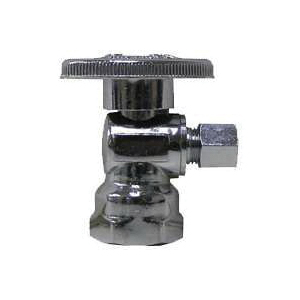 PP20046LF Shut-Off Valve, 1/2 x 1/4 in Connection, FIP x Compression, Quarter-Turn Actuator, Brass Body