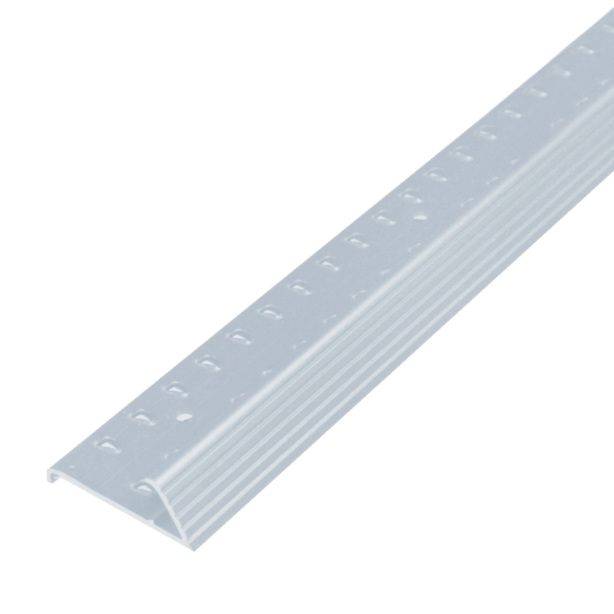 78139 Carpet Gripper, 72 in L, 1-3/8 in W, Fluted Surface, Aluminum, Silver
