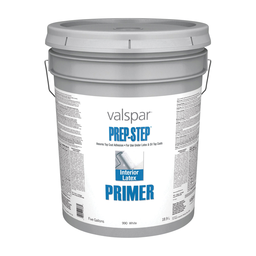 Prep-Step 044.0000990.008 Interior Latex Primer, White, 5 gal, Can