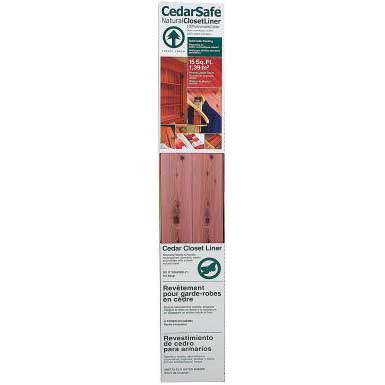 CedarSafe FL60/15N Closet Liner Plank, 3-3/4 in W, Cedar Wood - 2