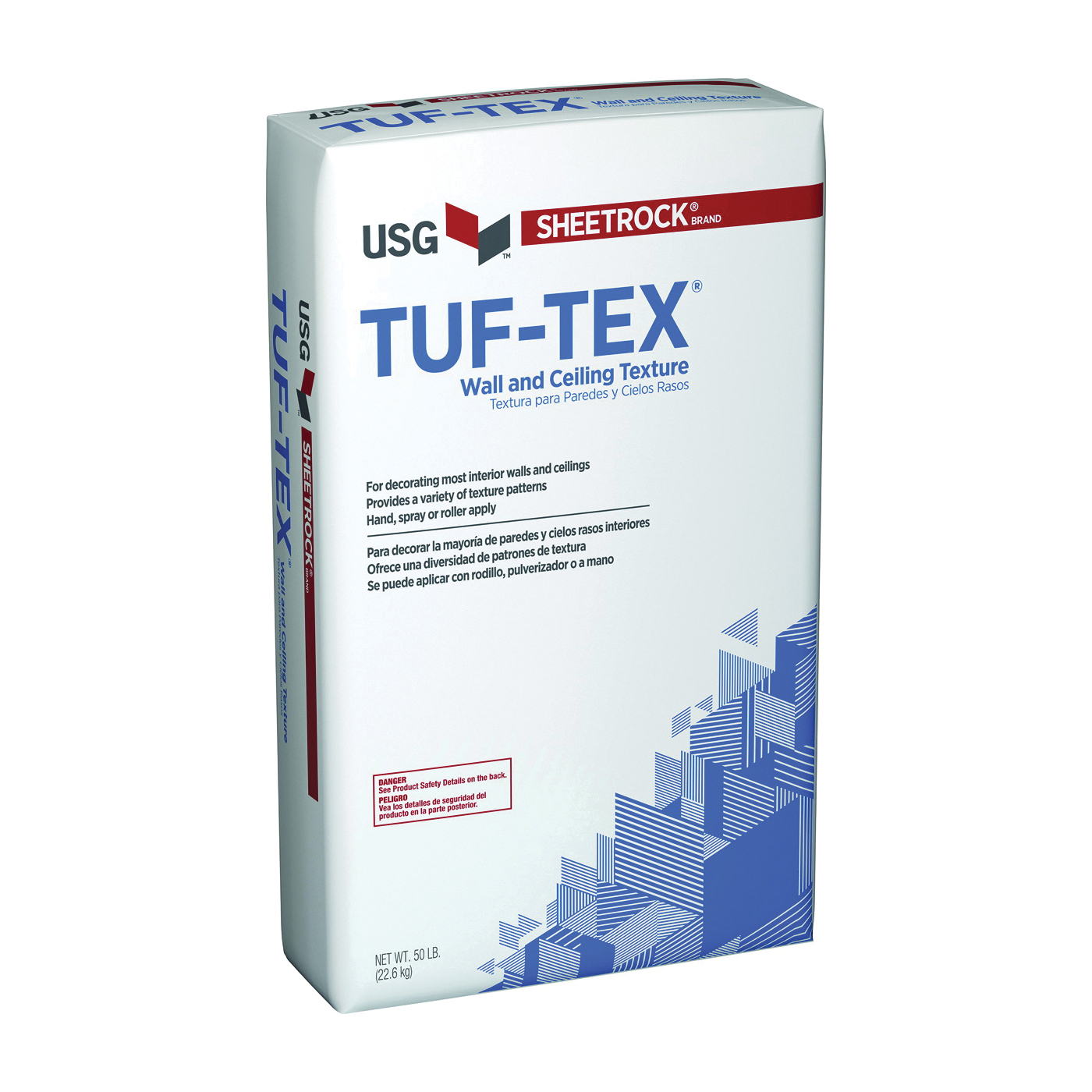 540901 Wall and Ceiling Texture, Powder, Gray/Off-White, 50 lb Bag