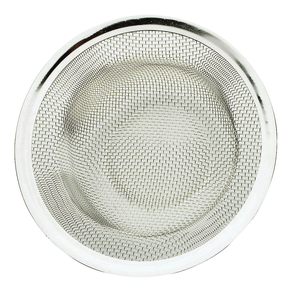 PP820-41 Shower Basket Strainer, 3.391 in Dia, Stainless Steel, 1.723 in Mesh