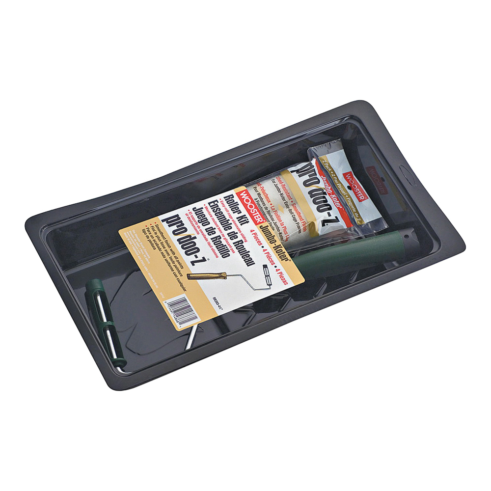 Jumbo-Koter Pro/Doo-Z RR393-4.5 Cover and Tray Kit, Semi-Smooth Surface, Plastic, 4-Piece