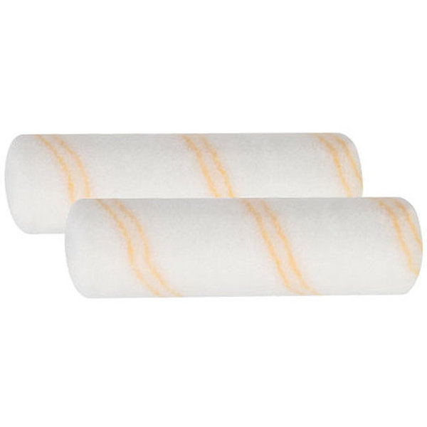 RR371-4 1/2 Roller Cover, 3/8 in Thick Nap, 4-1/2 in L, Woven Fabric Cover, White