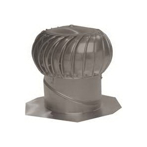 Whirlybird BIB-14WB Turbine Ventilator, 14 in Dia Throat, Aluminum, Weathered Bronze