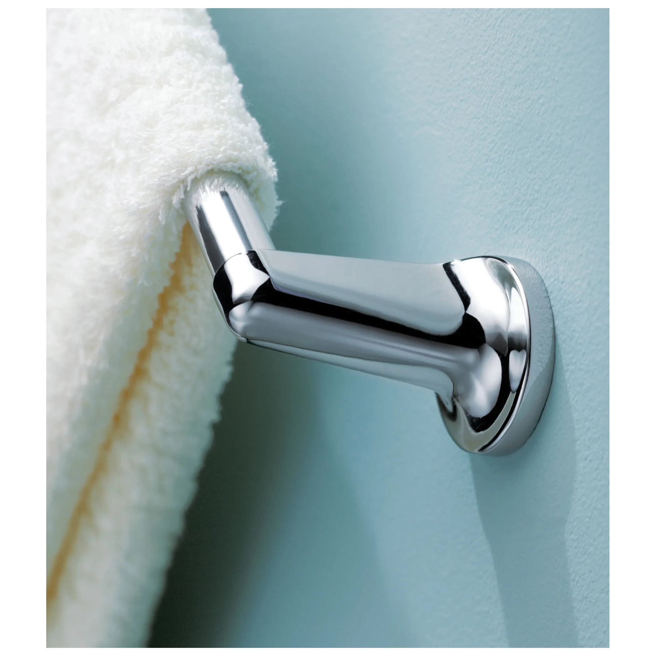 Moen Aspen Series 5824CH Towel Bar, 24 in L Rod, Zinc, Chrome-Plated, Surface - 2
