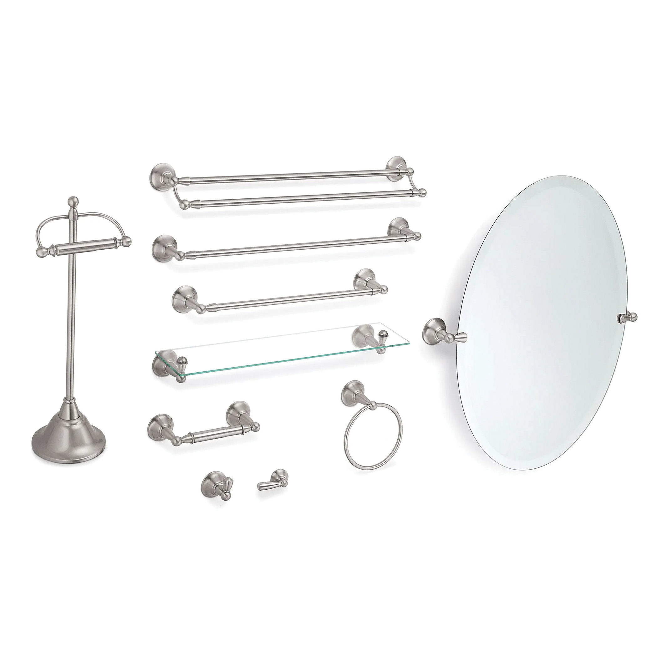 Moen Sage Series DN6803BN Robe Hook, 30 lb, 1 -Hook, Zinc, Brushed Nickel, Wall - 4