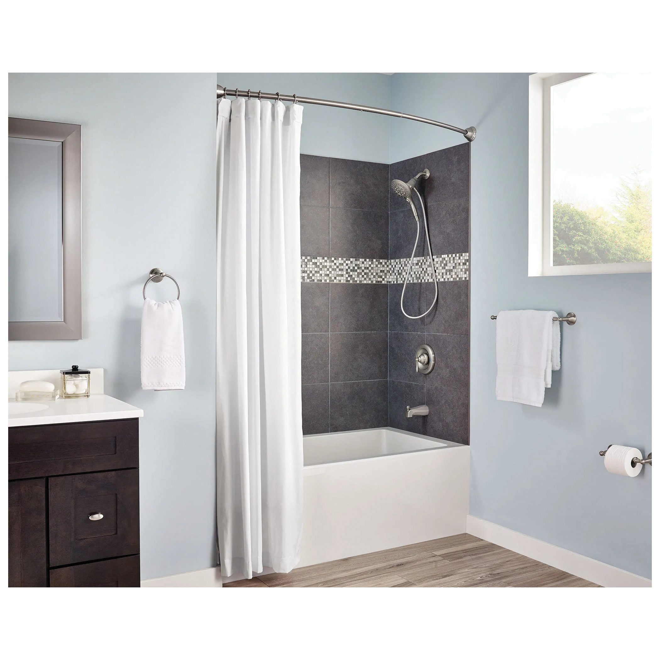 Moen Sage Series DN6808BN Toilet Paper Holder, Zinc, Brushed Nickel - 4