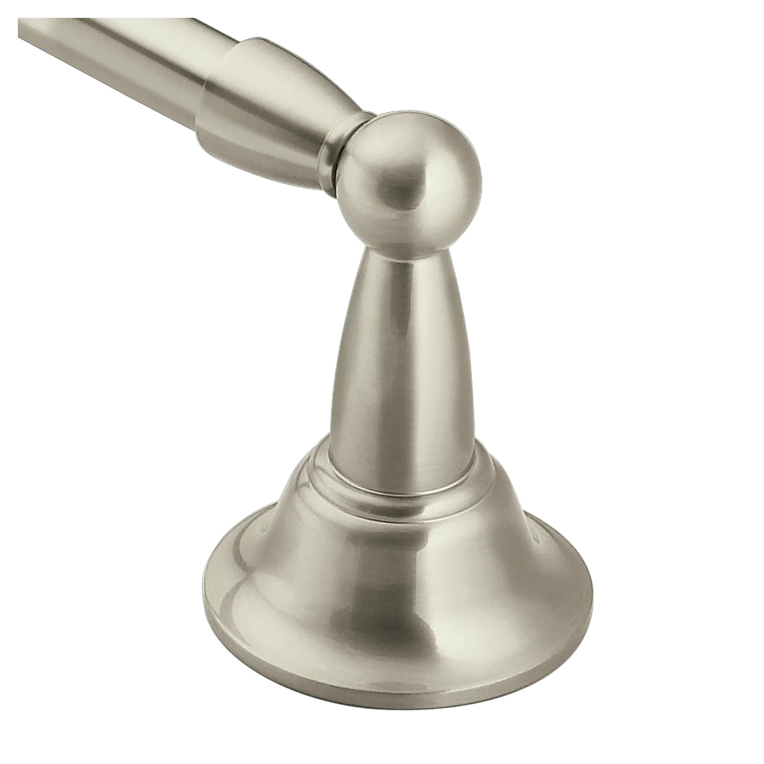 Moen Sage Series DN6824BN Towel Bar, 24 in L Rod, Brass, Brushed Nickel, Surface - 2