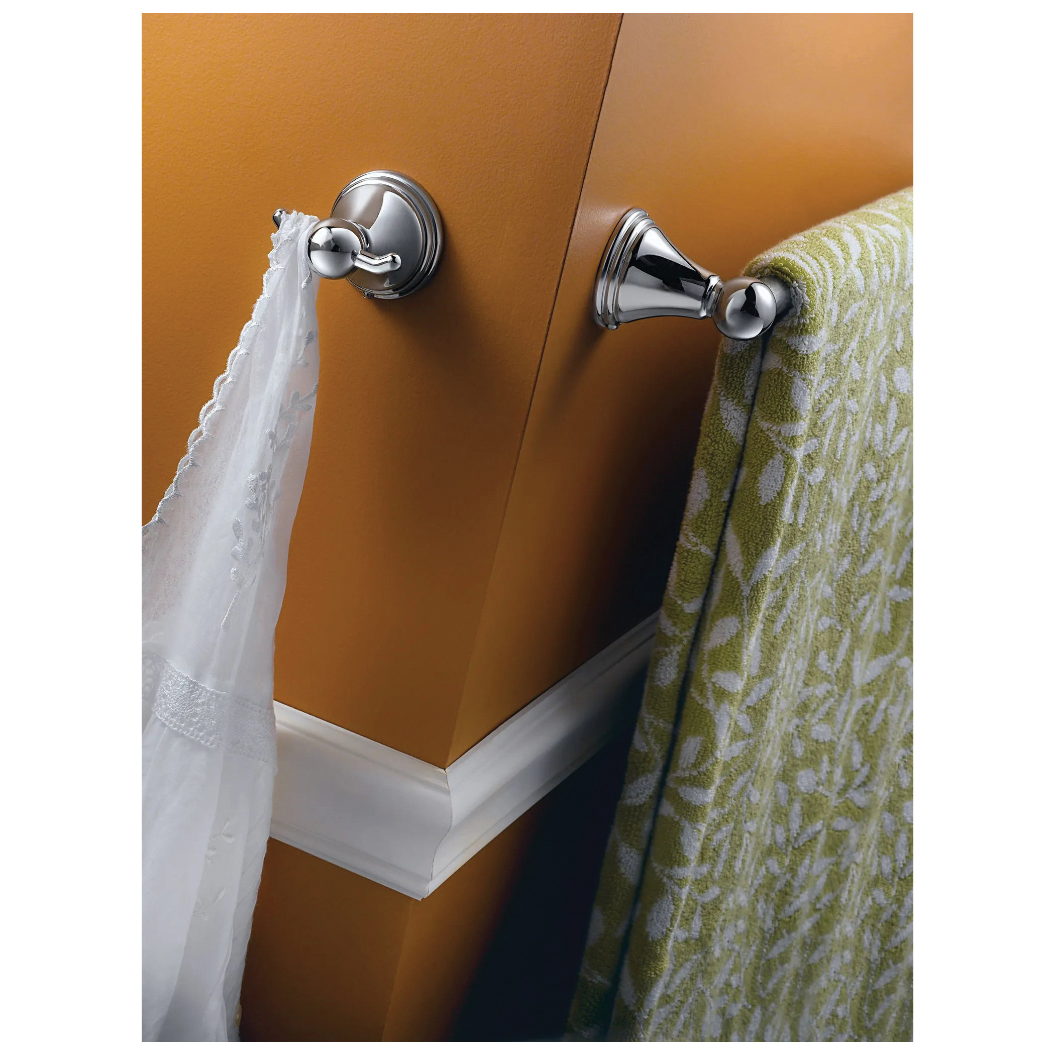Moen Preston Series DN8403CH Robe Hook, 30 lb, 2 -Hook, Zinc, Chrome-Plated, Screw - 2