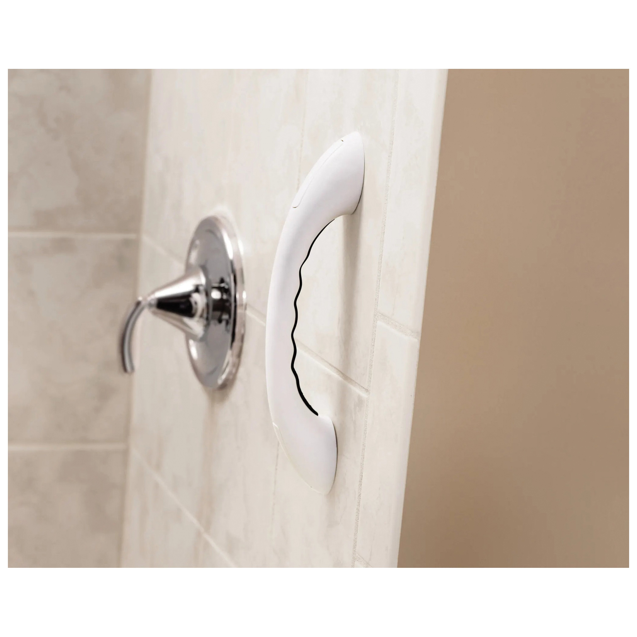 Moen Home Care Series LR2250DW Designer Hand Grip, 9 in L Bar, 250 lb, Stainless Steel, Glacier, Screw - 2