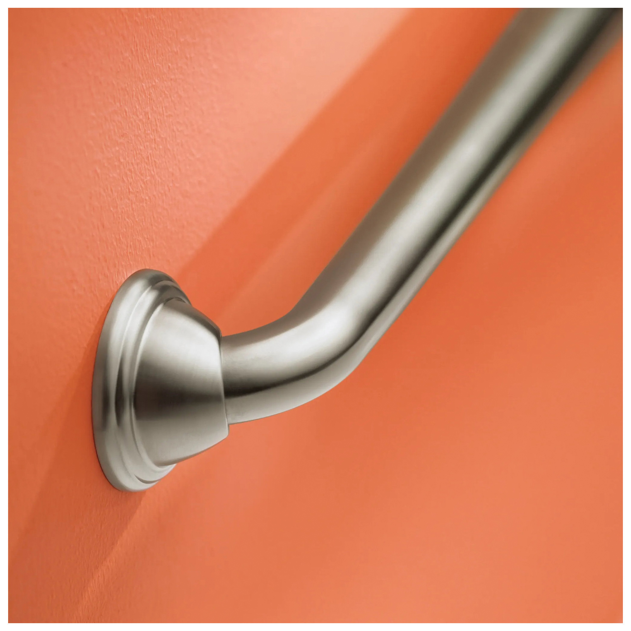 Moen Home Care Series LR8716D2BN Grab Bar, 16 in L Bar, 500 lb, Stainless Steel, Brushed Nickel, Screw - 2