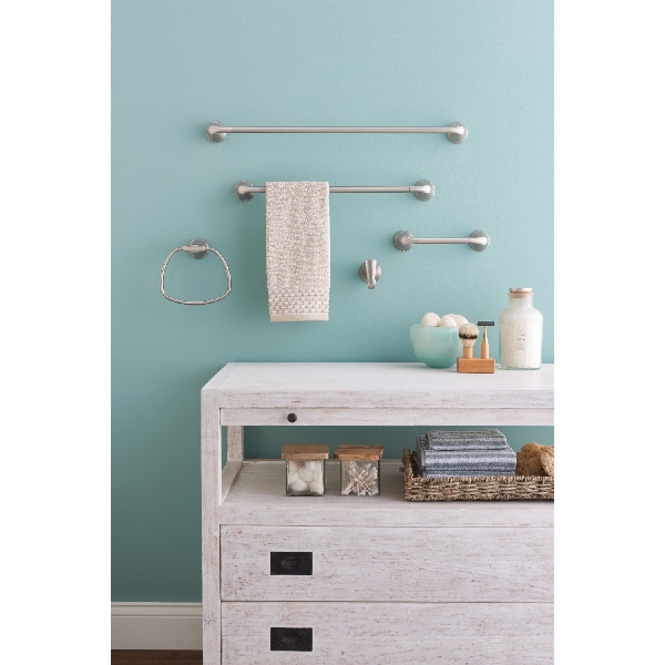 Tiffin Towel Bar, Moen, 24 in L, Brushed Nickel - 4