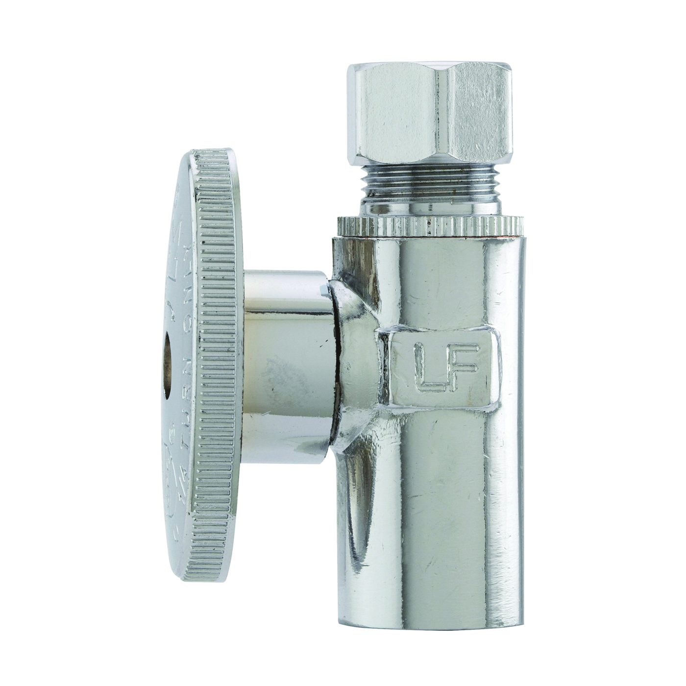 PP61-1PCLF Straight Shut-Off Valve, 1/2 in Connection, Sweat x Compression, Brass Body