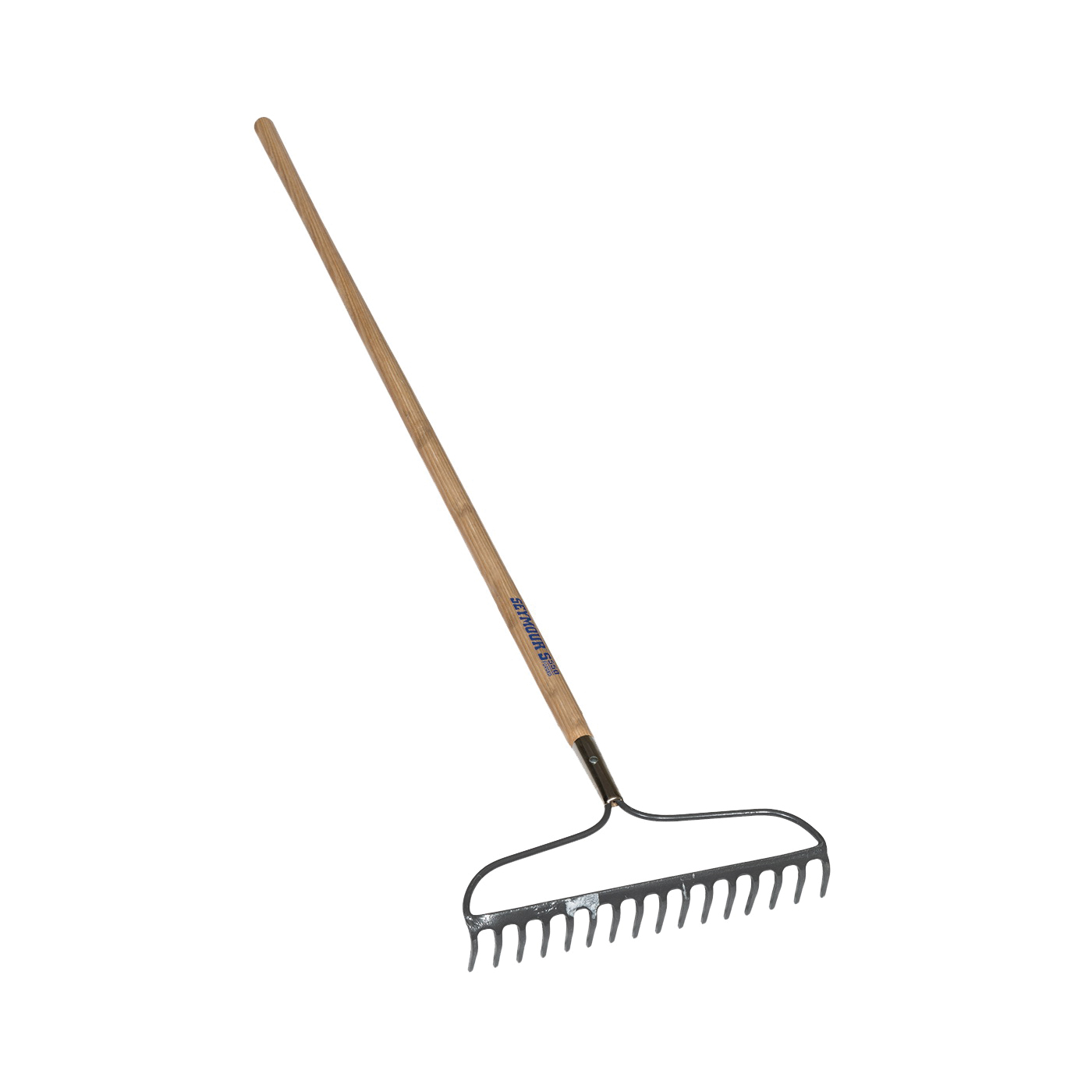 42357 Bow Rake, 3 in L Head, 16 in W Head, 16-Tine, Steel Tine, 60 in L Handle