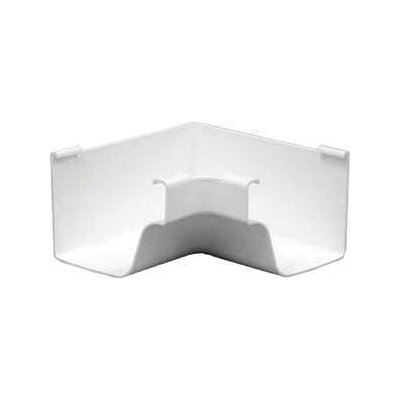 M0504 Inside Corner, 5 in Gutter, Vinyl, White