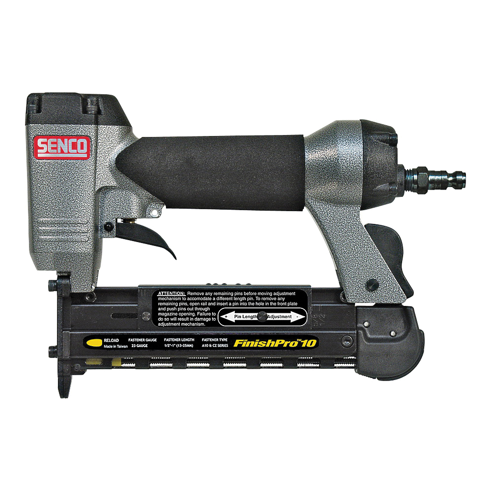 FinishPro Series 8F0001N Headless Pin Nailer, 100 Magazine, Strip Collation, 0.84 cfm Air