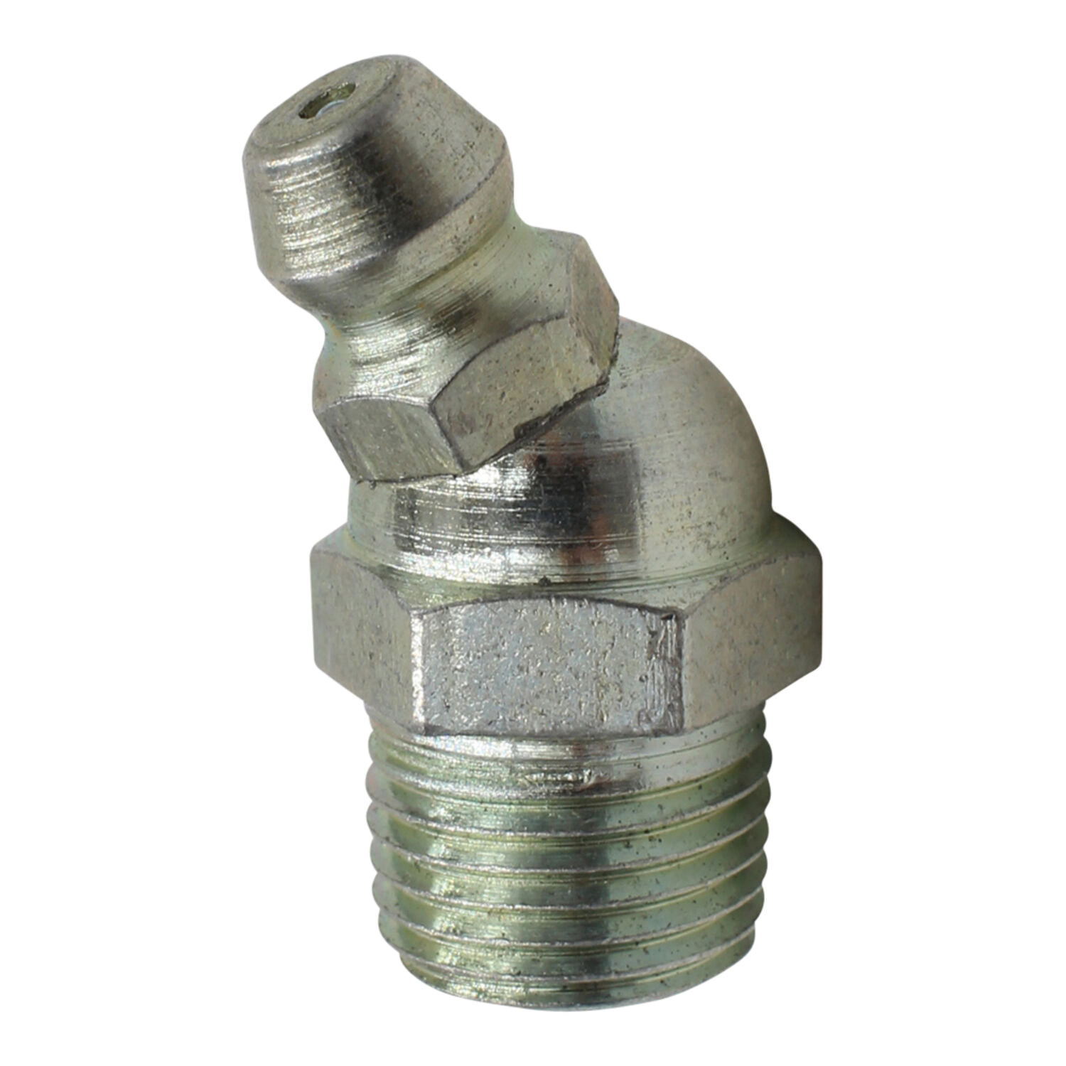 11-313 45 deg Grease Fitting, M8x1, Metric, Threaded